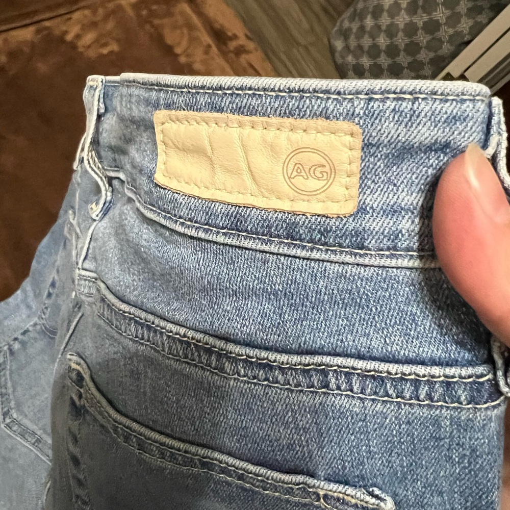 Ag Adriano Goldschmied Light Blue Straight-Leg Jeans - Picture 6 of 6